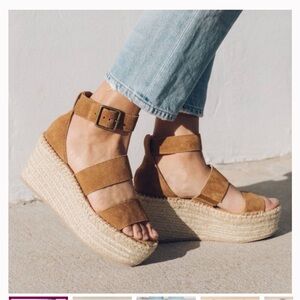 Soludos Palma Platform Sandal, Walnut, Size 9